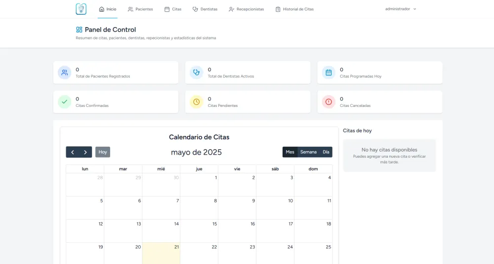 Sistema de gestión de citas dentales